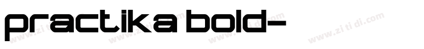 practika bold字体转换